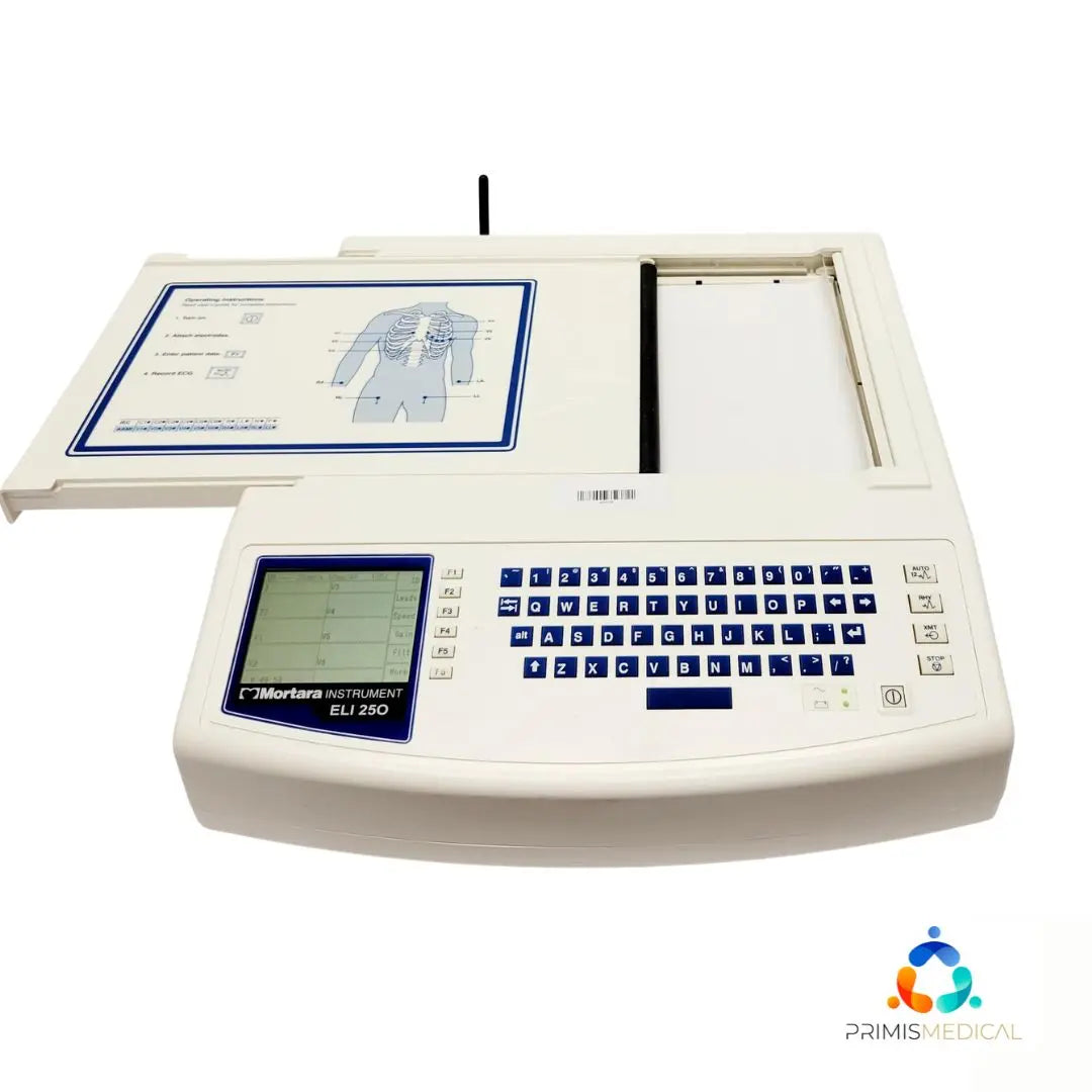 Mortara ELI 250 ECG Unit Certified with New Battery & Cables Primis Medical