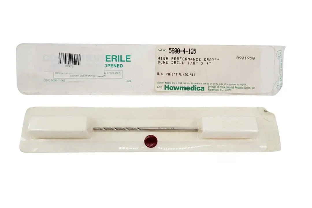 Stryker Howmedica 5800-4-125 3.2mm High Performance Bone Drill Bit 4" Stryker