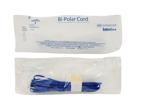 Medline DYNJ01207 Sterile Bipolar Cautery Cord 12' Case of 50 Primis Medical