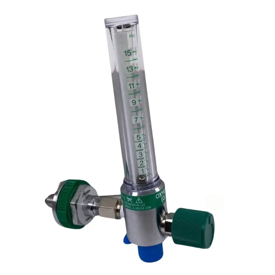 Amvex FM-15UO-OH 15L Oxygen Flowmeter Ohmeda/Ohio Adapter - Primis ...