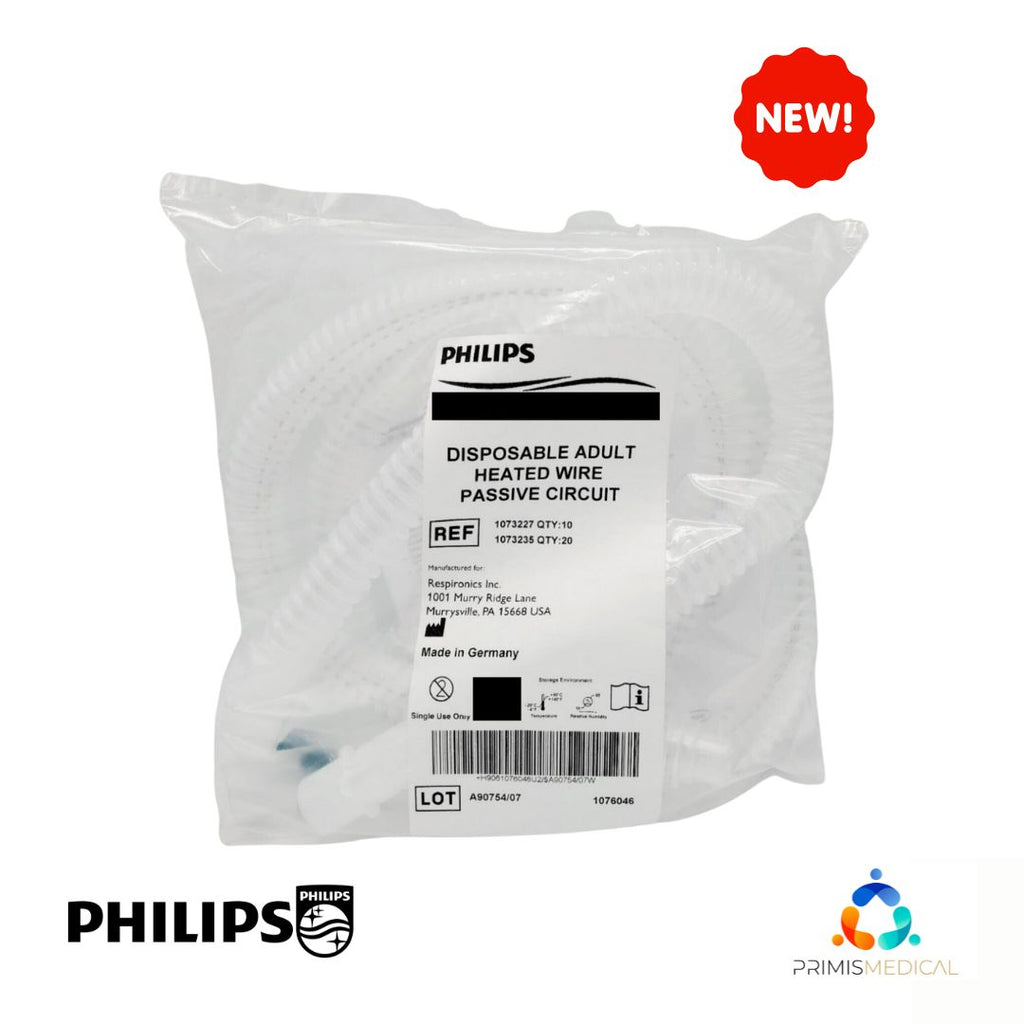 Philips 1076046 Disposable Adult Heated Wire Passive Circuit New
