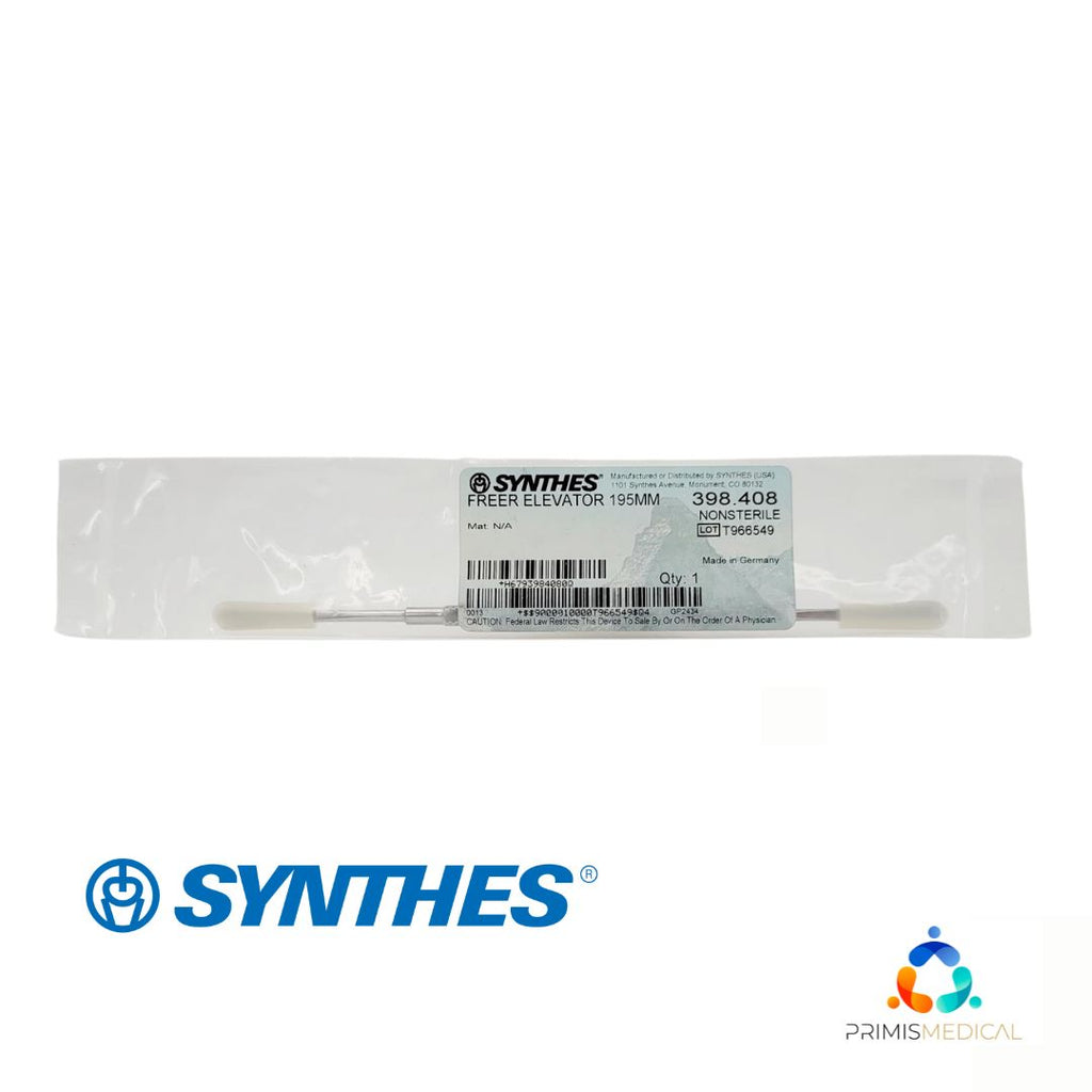 Synthes 398.408 Freer Elevator 195mm Length for 3mm Cannulated Screws