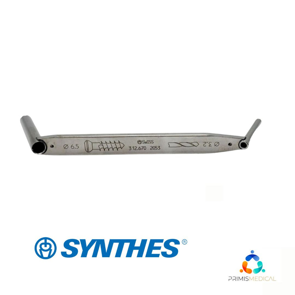Synthes 312.670 Double Drill Sleeve 3.2/6.5mm Orthopedic