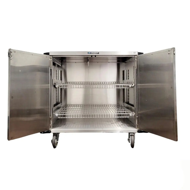 Lakeside Two Door Stainless Cabinet Case Cart 36" Width Wire Shelf Lakeside
