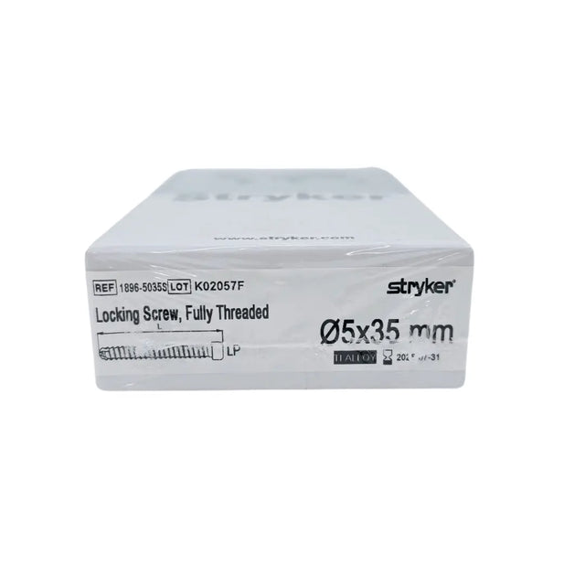 Stryker Trauma 1896-5035S Locking Screw, Fully Threaded 5mm x 35mm Stryker Trauma