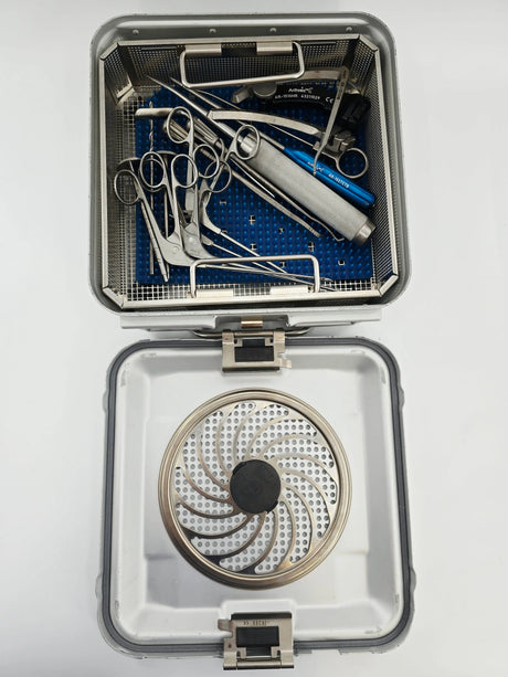 Arthrex Knee Meniscal Root 15 Piece Surgical Instrument Set w/ Pan & Lid Arthrex