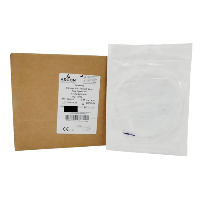 Argon Medical 395415 Guidewires .025" x 65cm Configuration DE/3J&ST Argon Medical