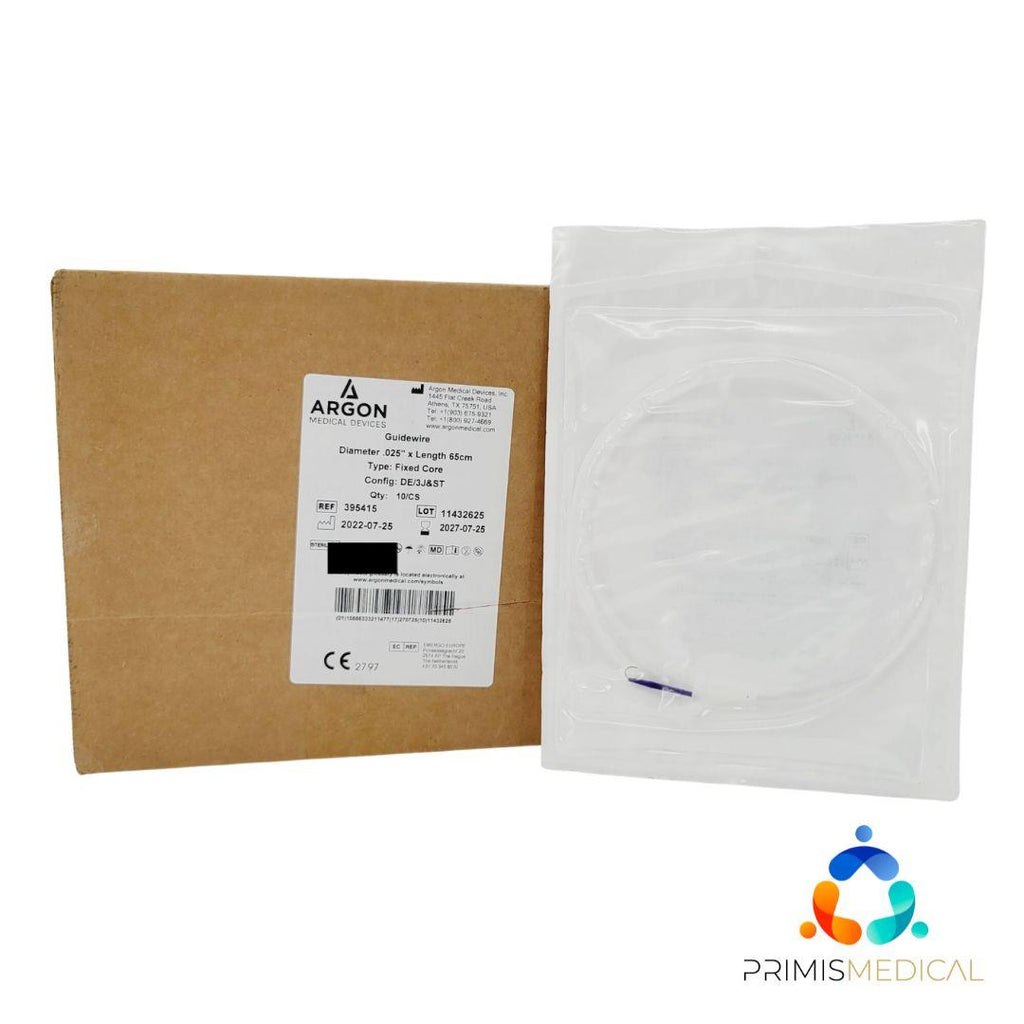 Argon Medical 395415 Guidewires .025" x 65cm Configuration DE/3J&ST EXP: 2026 10/CS