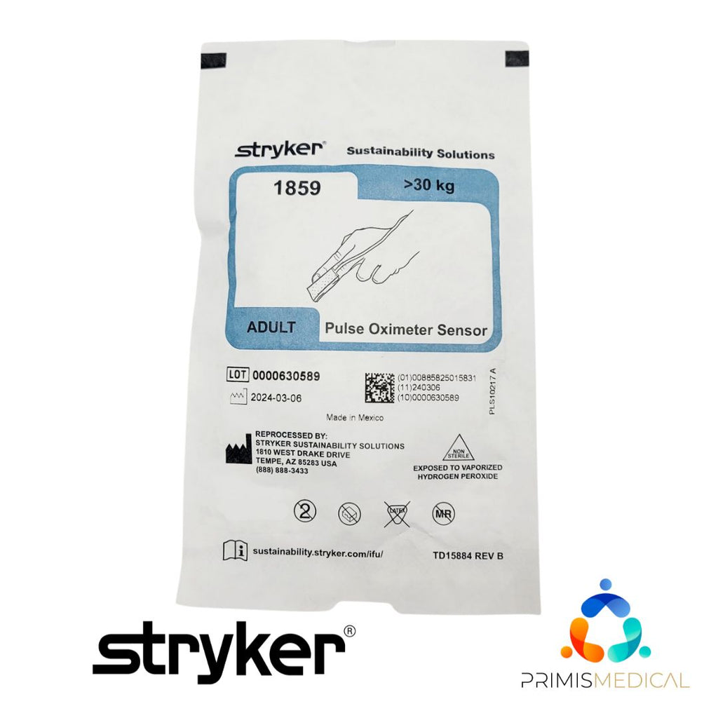 Stryker Sustainability Masimo 1859 Adult Pulse Oximeter Sensor O2 Transducer