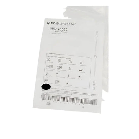 BD C20022 Alaris IV Extension Set 3 ml - 51cm 20" Box of 72 EXP: 04/25 Short Dated BD