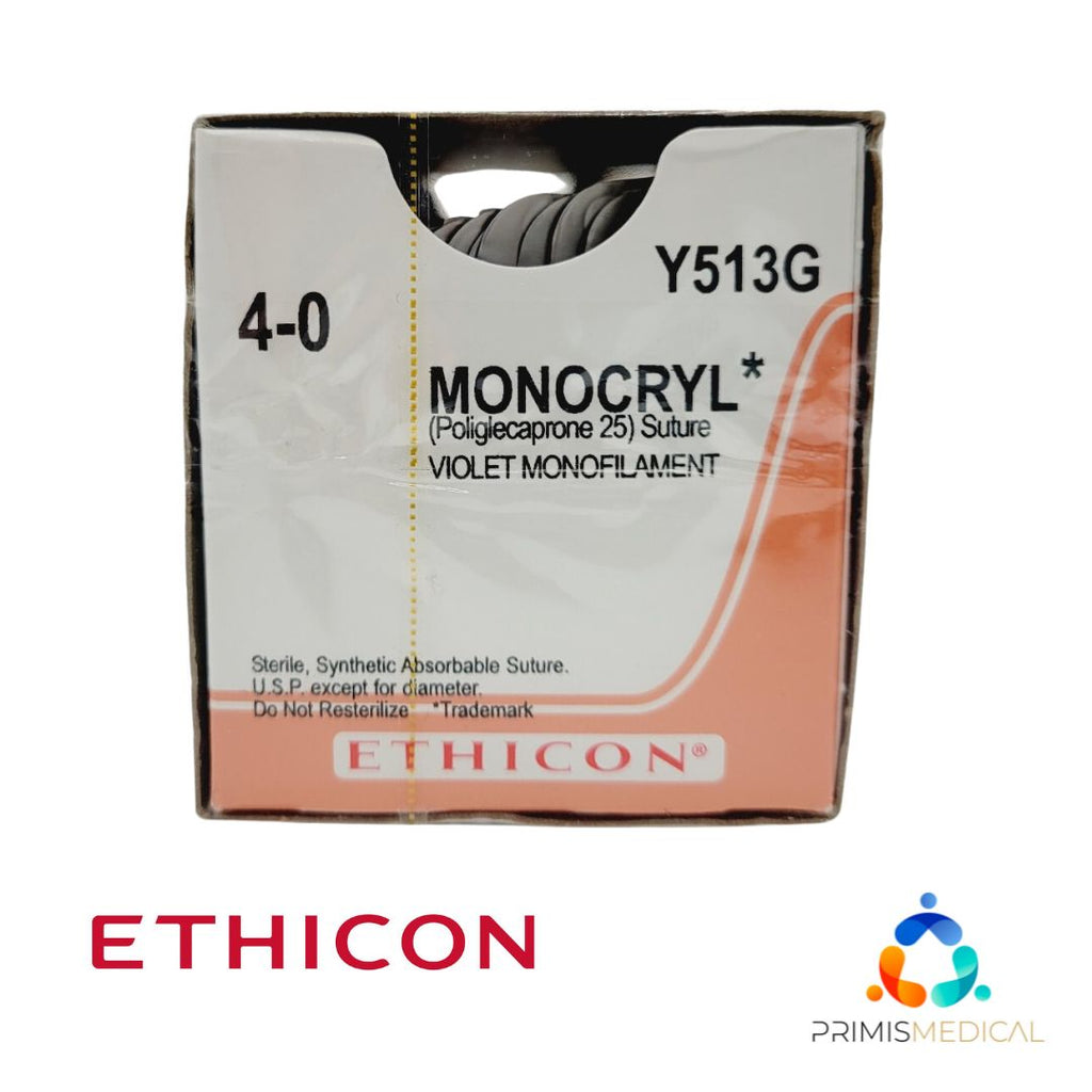 Ethicon Y513G 4-0 MONOCRYL VIOLET 1X18" PS-2, Box of 12