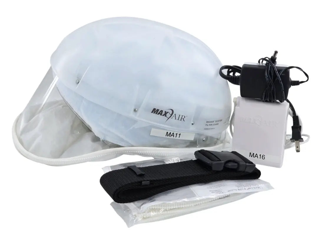 MaxAir Systems PAPR Helmet Kit with Battery Charger Belt and Battery Primis Medical