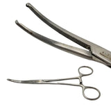 Millennium Surgical 1-2371 Roch-Ochsner Forceps, Curved, 1 x 2 Teeth 7-1/4" Millennium Surgical