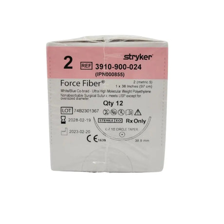 Teleflex IPN000855 2 Stryker Force Fiber Blue UHMWPE 1X38" C-7 Box of 12 Teleflex Stryker