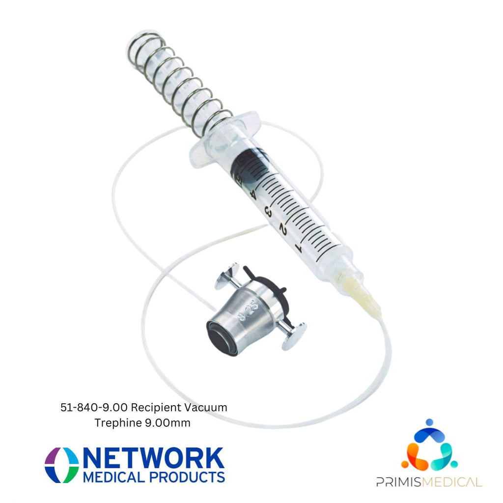 Network Medical 51-840-9.00 Recipient Vacuum Trephine 9.00mm EXP 08-2028