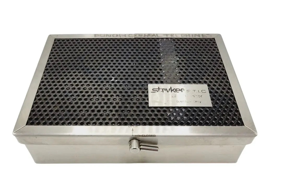 Stryker Locking Sterilization Case Endoscopy Surgical 7-1/4" x 5-1/4" x 2" Stryker