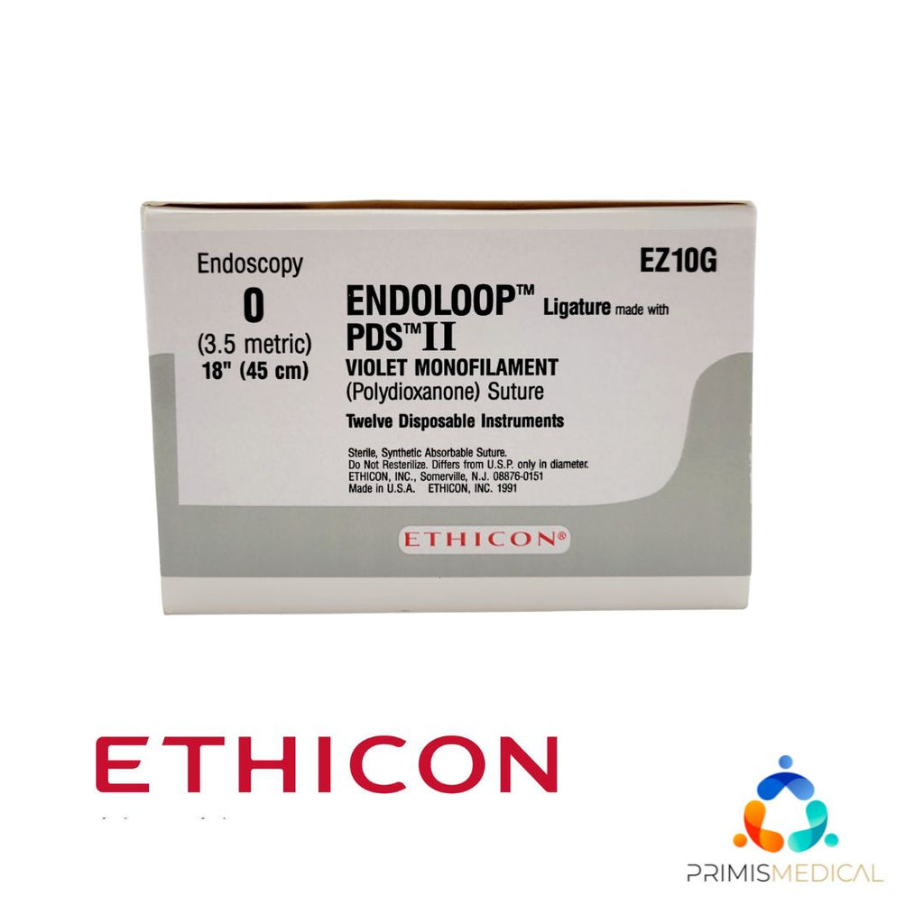 Ethicon EZ10G ENDOLOOP PDS II Ligature 0 1X18" Box of 12