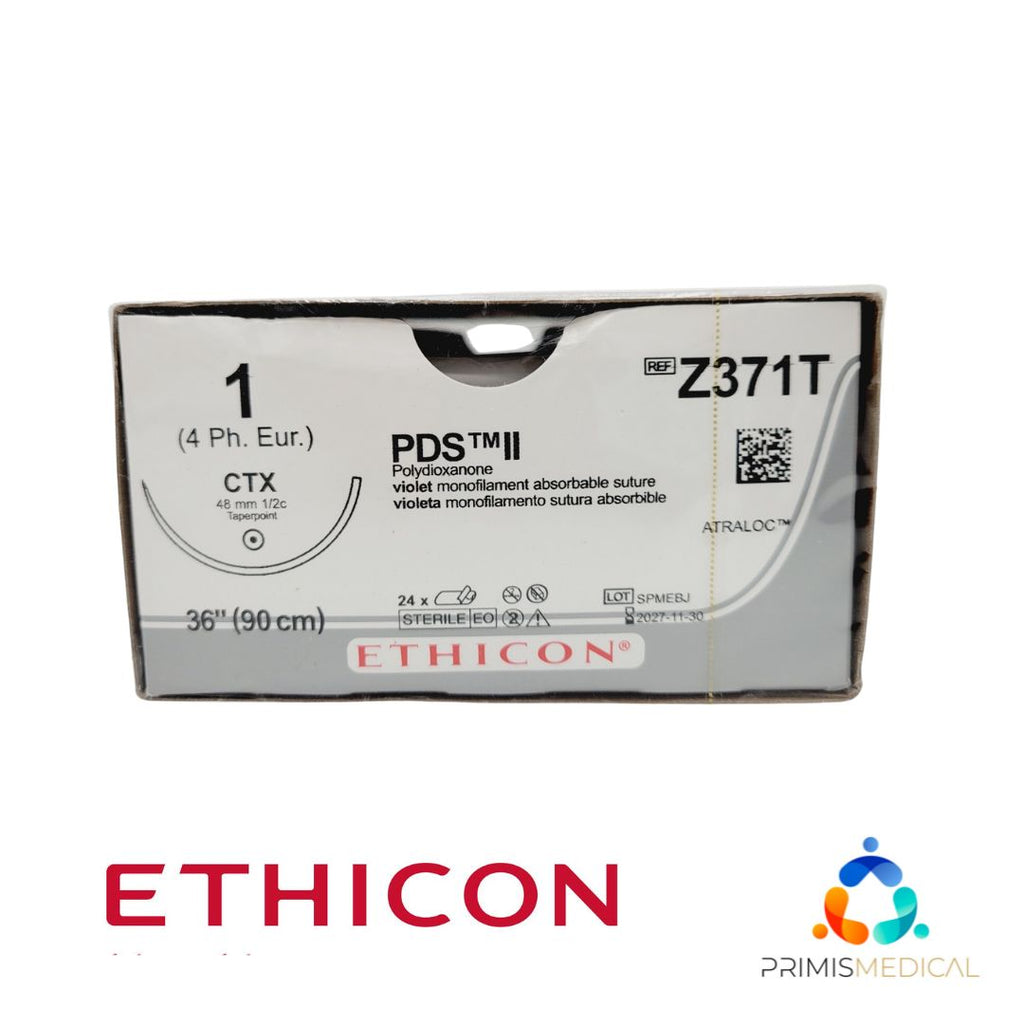 Ethicon Z371T 1 PDS II VIOLET 1X36" CTX Box of 24