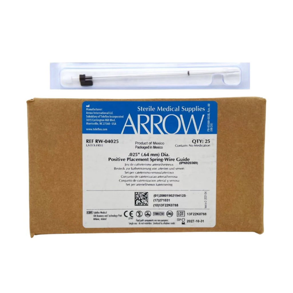 Arrow RW-04025 Positive Placement Spring-Wire Guide .025" Box of 25