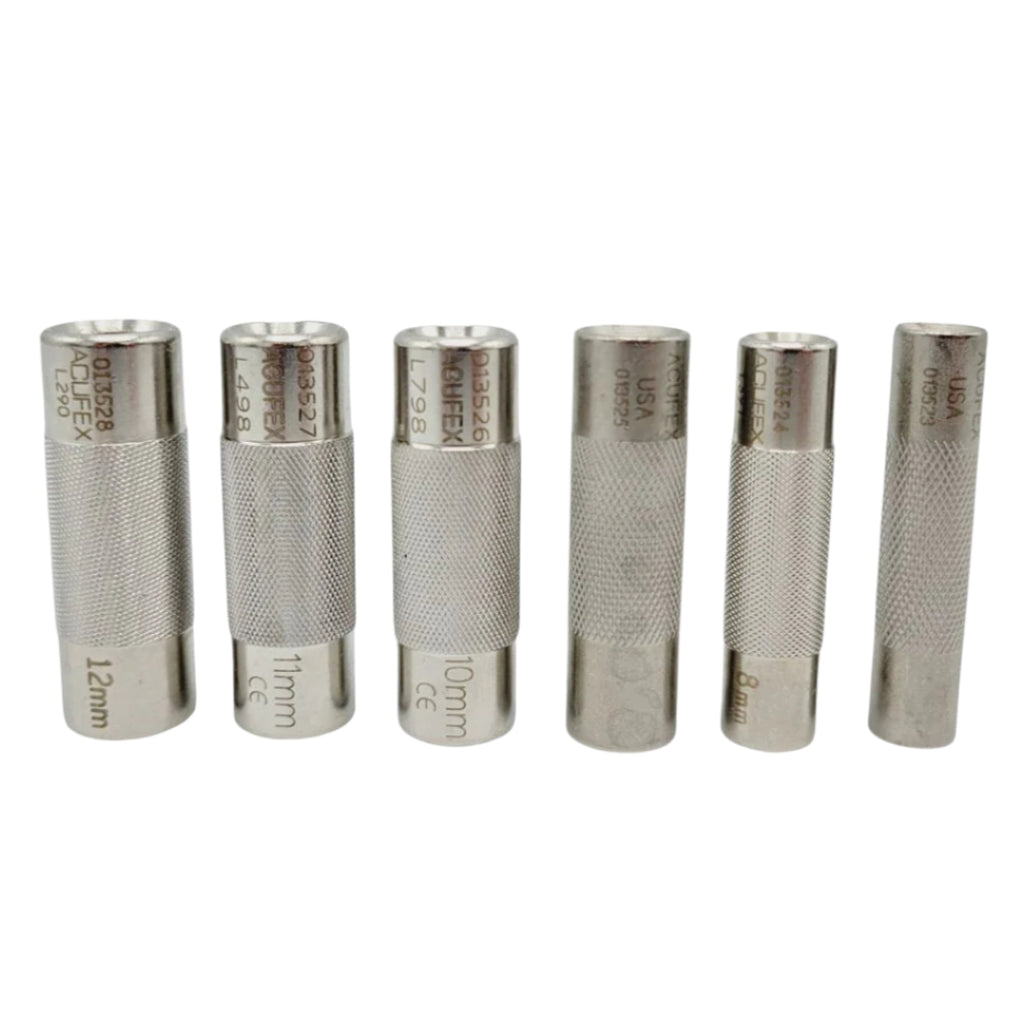 Acufex Sizing Tubes Set of 6 013528, 013527, 013526, 013525, 013524, 013523