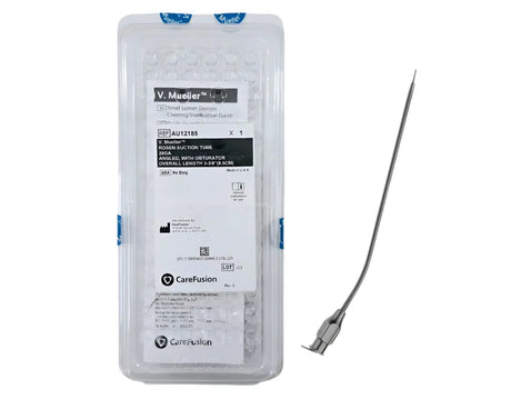 V. Mueller AU12185 Rosen Suction Tube 20Ga. Angled, w/ Obturator 3-3/8" V. Mueller