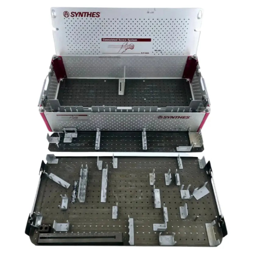Synthes Sterilization Case w/ Instrument Trays & Lid 690.379 Synthes