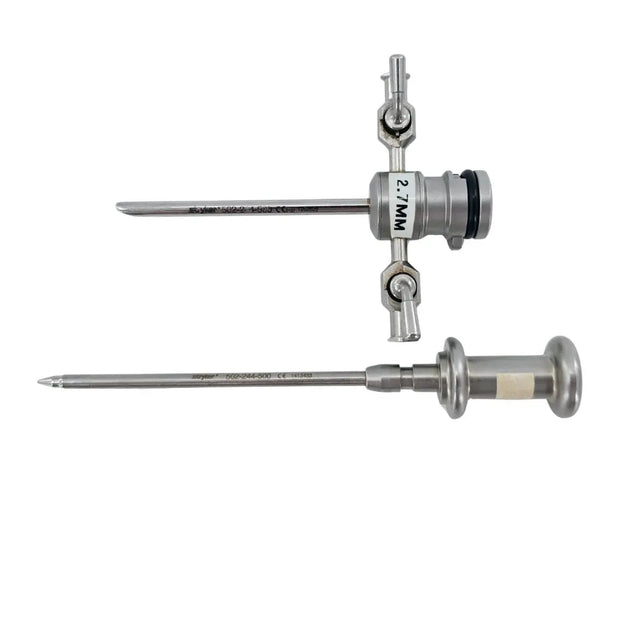 Stryker 502-244-560 4.0mm Cannula Dual Stopcocks w/ 502-244-500 Obturator 4-7/8" Stryker
