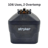 Stryker 8215-000-000 System 8 Large Battery Pack w/ Over Temp History 106 Uses Stryker