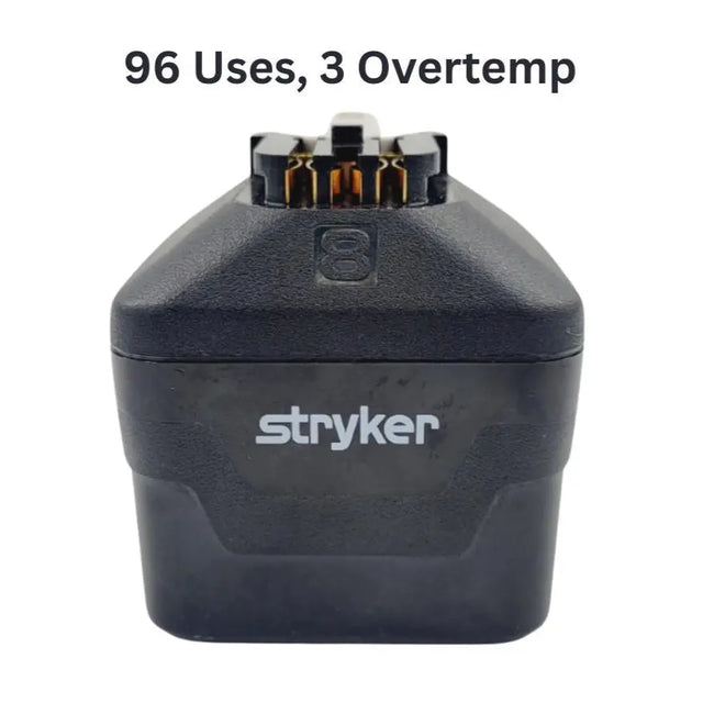 Stryker 8215-000-000 System 8 Large Battery Pack w/ Over Temp History 96 Uses Stryker