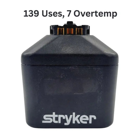 Stryker 7215-000-000 SmartLife Large Battery Pack w/ Over Temp History 139 Uses Stryker
