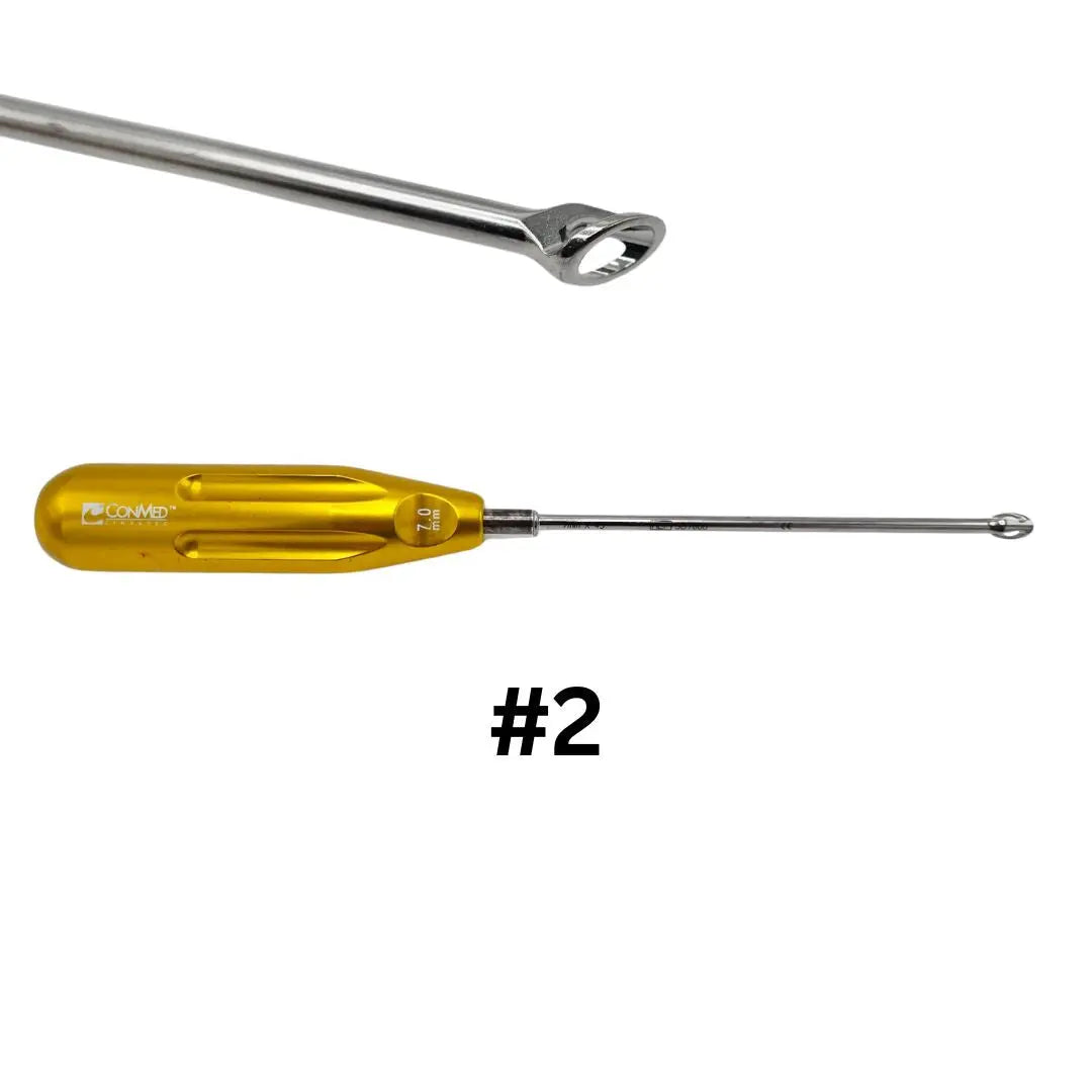 ConMed SB7000 7mm x 45° Bullseye Femoral Footprint Guide Orthopedic 9-3/4" (2) ConMed Linvatec