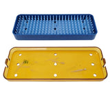 Micro Instrument Sterilization Tray w/ Lid 6-1/4" x 2-1/4" x 3/4" Unbranded
