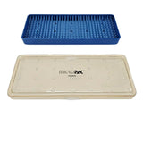 MicroPak 0103 Delicate Instrument Sterilization Tray w/ Lid 8-1/4" x 3-1/4" x 1" MicroPak