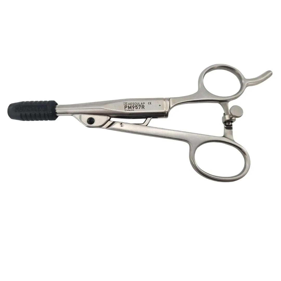 Aesculap PM957R Axial Ring Handle Only w/ Ratchet Lock 6-3/4" Aesculap