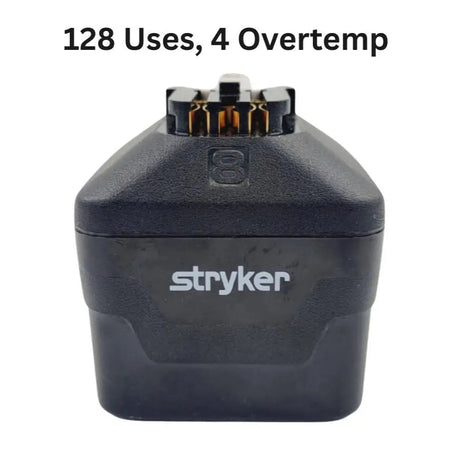 Stryker 8215-000-000 System 8 Large Battery Pack w/ Over Temp History 128 Uses Primis Medical
