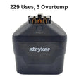 Stryker 8215-000-000 System 8 Large Battery Pack w/ Over Temp History 229 Uses Primis Medical