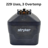 Stryker 8215-000-000 System 8 Large Battery Pack w/ Over Temp History 229 Uses Primis Medical