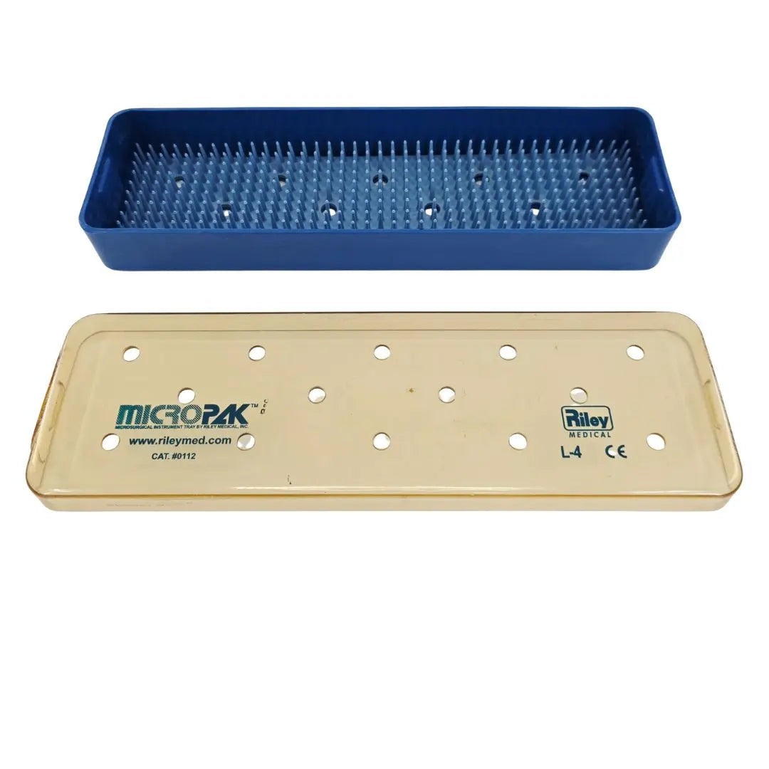 MicroPak 0112 Riley Instrument Sterilization Tray w/ Lid 2-1/2