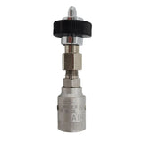 Schrader Air/ Nitrogen Gas Coupler Female Hand Tight 5" Primis Medical