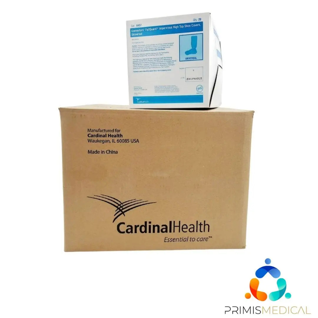 Cardinal Health 8457 Universal Full Guard Improvision High Top Shoe Covers 80/CS Primis Medical