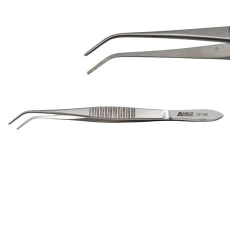Ambler Surgical 2479E Nugent Utility Forceps 10mm Tips Angled 45° 4-1/4" Primis Medical