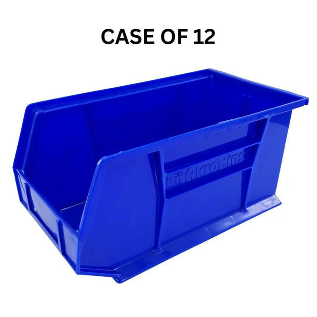 AkroBins 30240 Plastic Storage Bin Medium Blue 14-3/4" x 8-1/4" x 7" 12/CS NEW Primis Medical