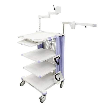 Olympus WM-WP1 Endoscopy Video Cart w/ Articulating Arm & Scope Holder Primis Medical