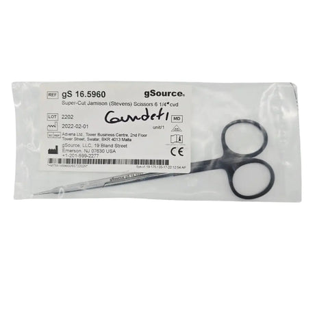 gSource gS 16.5960 Super-Cut Jamison Curved Tenotomy (Stevens) Scissors 6-1/4" Primis Medical