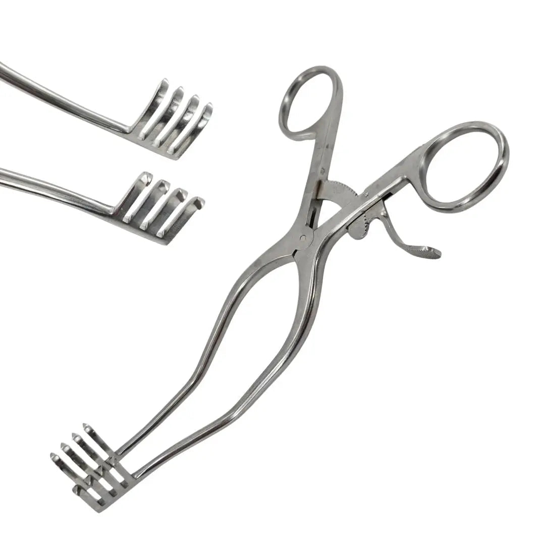 Konig MDS1867820 Anderson-Adson Retractor Self Retaining 4 x 4 Sharp Prongs 8" Primis Medical