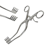 Konig MDS1867820 Anderson-Adson Retractor Self Retaining 4 x 4 Sharp Prongs 8" Primis Medical