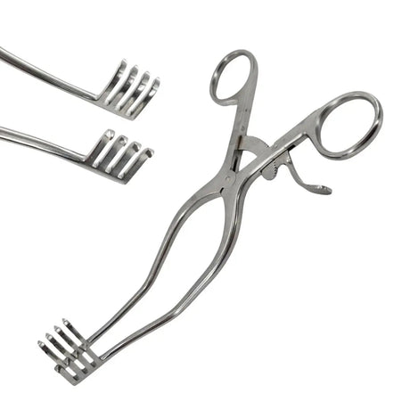 Konig MDS1867820 Anderson-Adson Retractor Self Retaining 4 x 4 Sharp Prongs 8" Primis Medical
