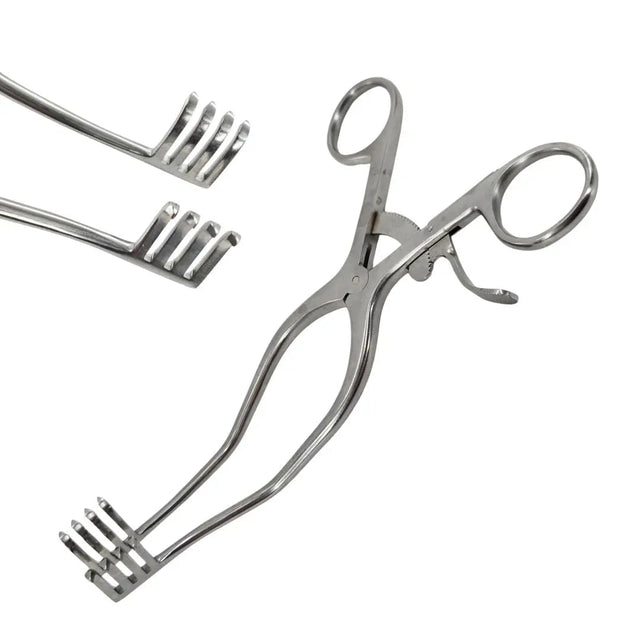 Konig MDS1867820 Anderson-Adson Retractor Self Retaining 4 x 4 Sharp Prongs 8" Primis Medical