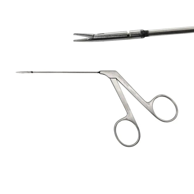 Aesculap OG330R Micro Alligator Grasping Forceps Serrated ENT 6" Primis Medical