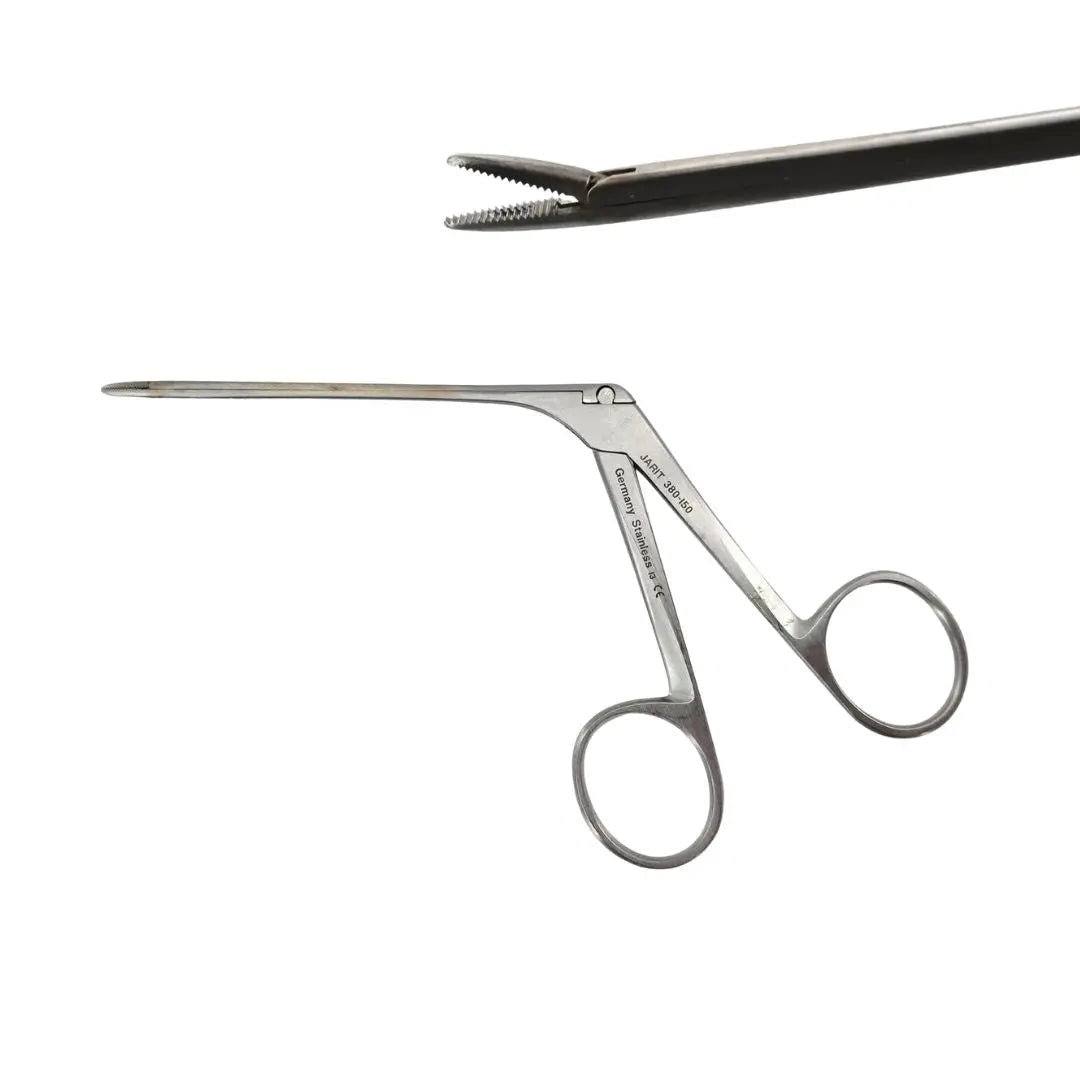 Jarit 380-150 Hartman Alligator Ear Forceps Serrated 1.8x0.8mm Jaws ENT 5-1/4" Primis Medical